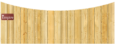 Concave Top Cut - Wood Fence Option
