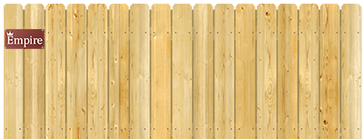 Straight Dog Ear Top - Wood Fence Option