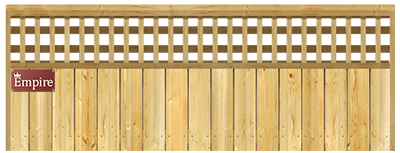 Lattice Top - Wood Fence Option