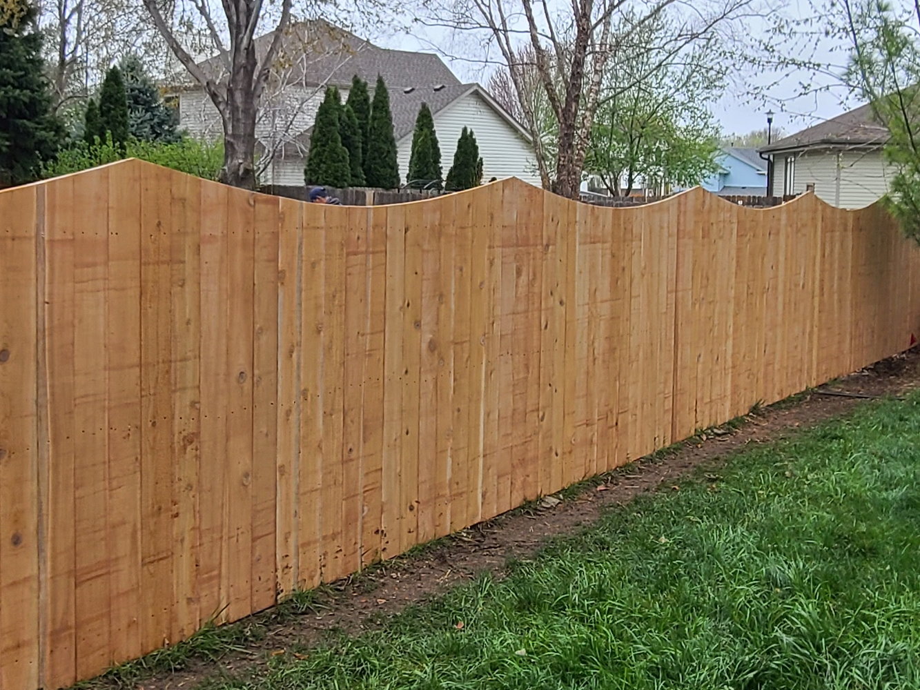 Council Bluffs Iowa wood privacy fencing