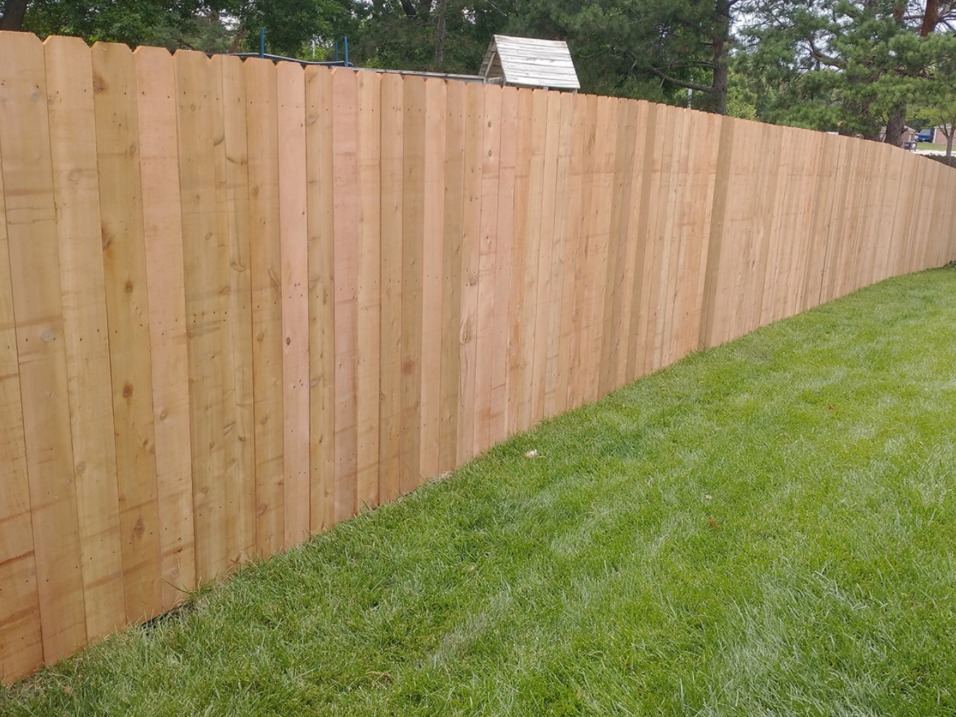 Fremont NE stockade style wood fence